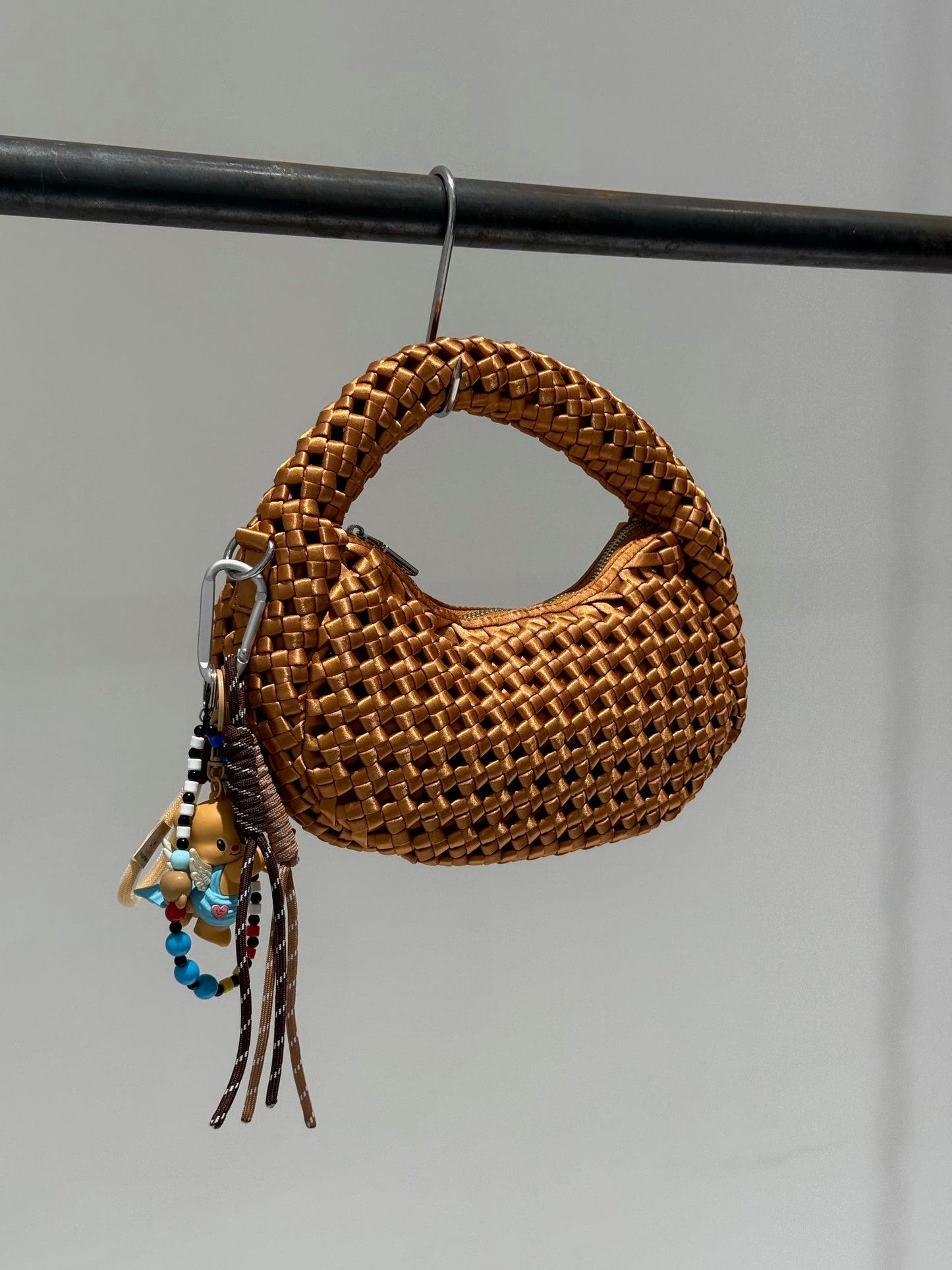 BORSA+CHARMS BRONZO