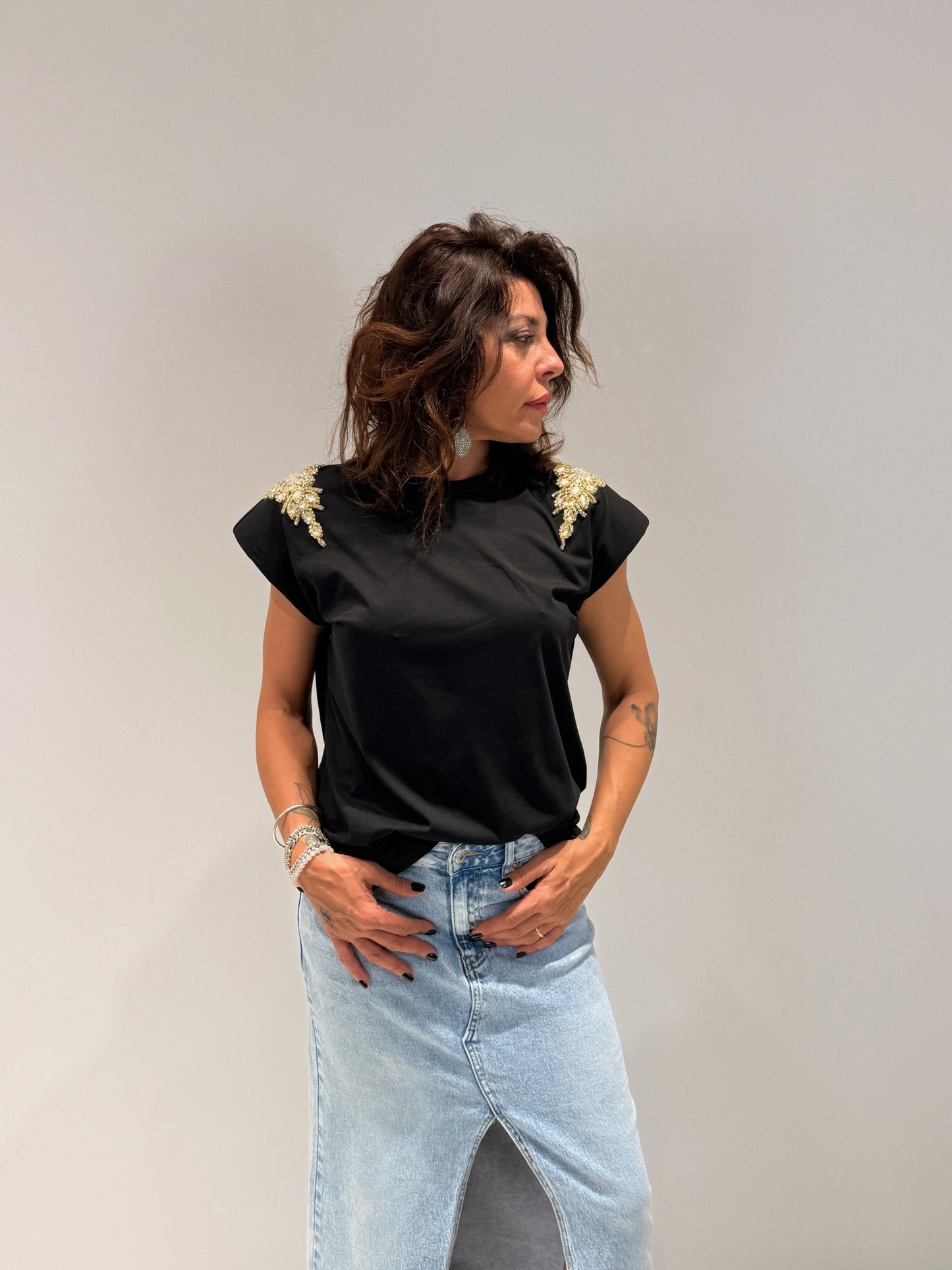 T-SHIRT LULAS NERO
