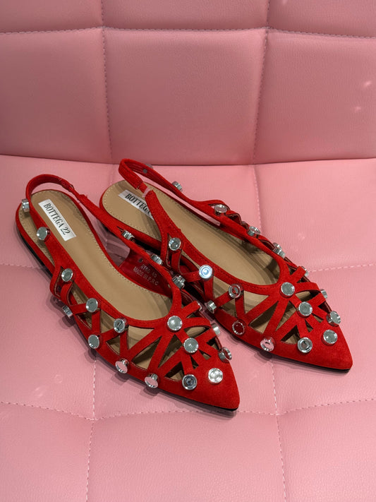 SLINGBACK ATTIK ROSSO