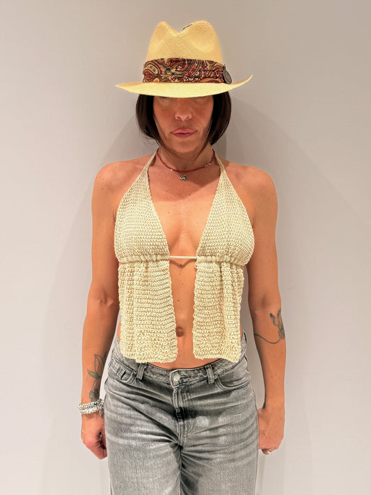 TOP CROCHET BEIGE