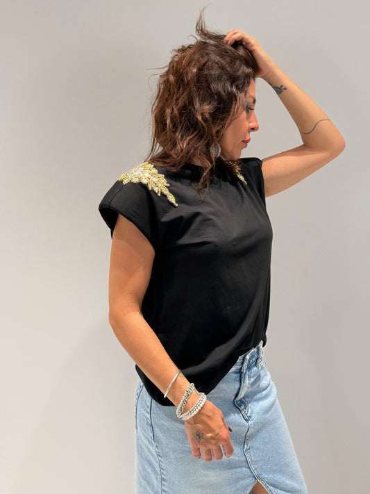 T-SHIRT LULAS NERO