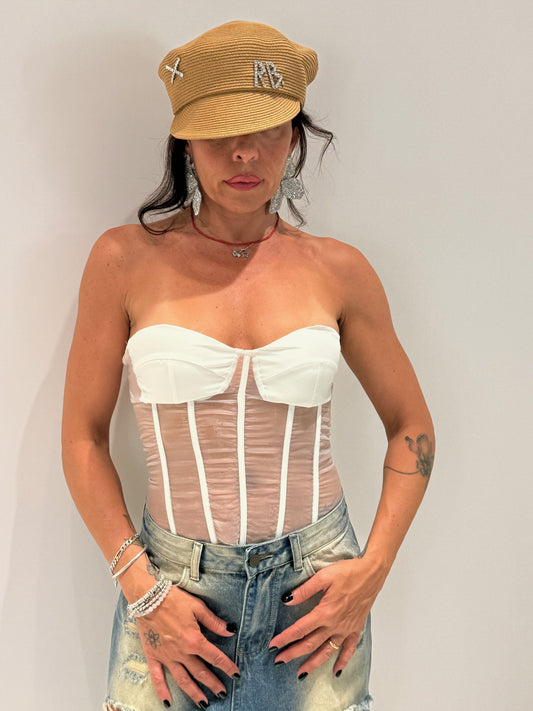 BUSTIER SALLY BIANCO