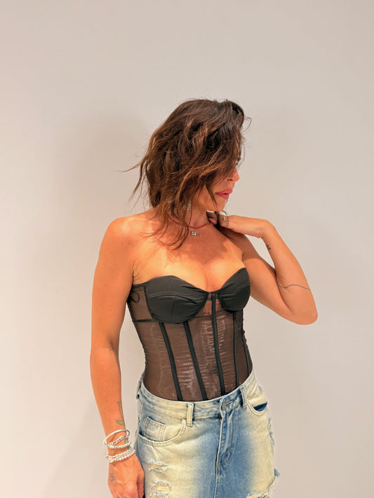 BUSTIER SALLY NERO